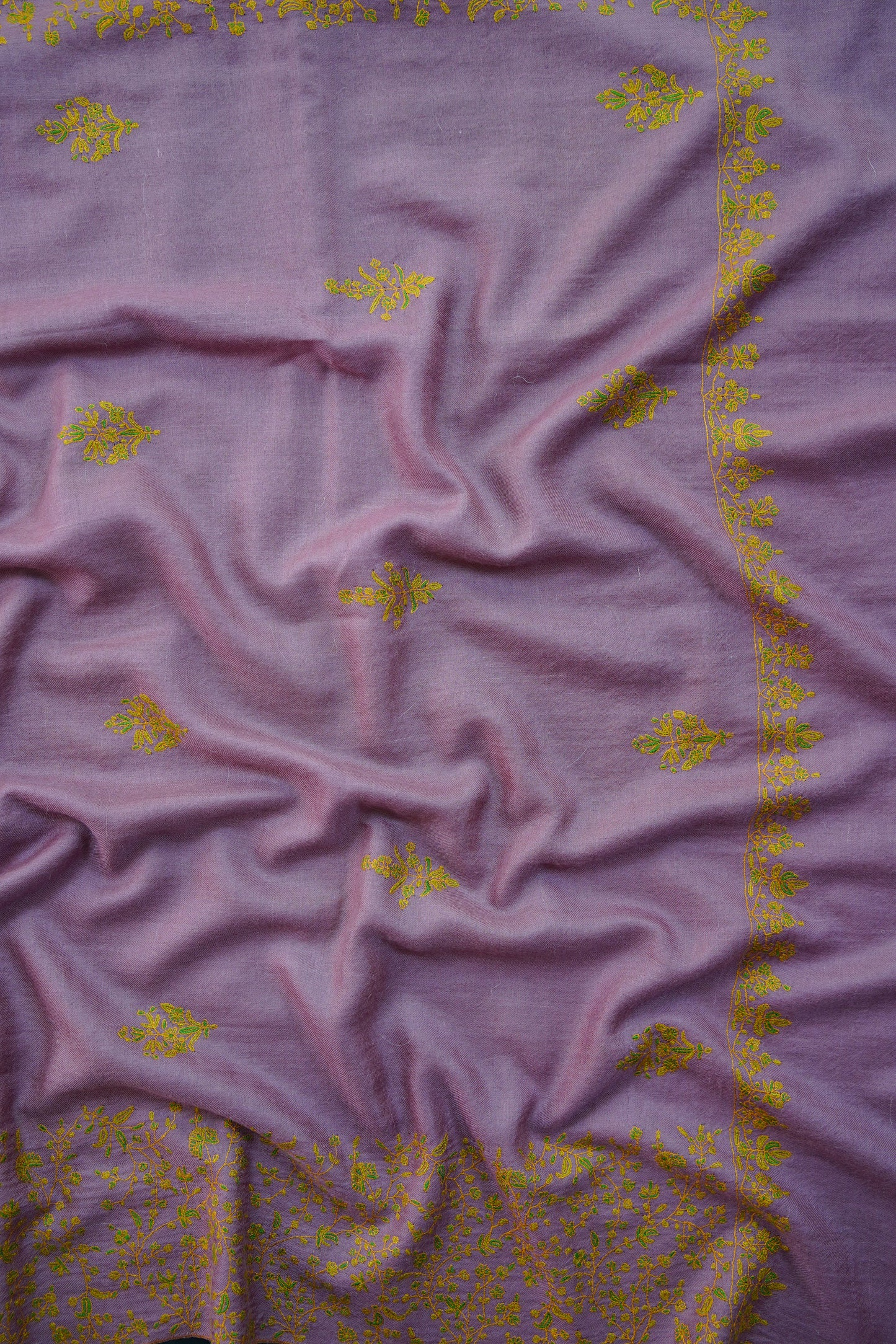 indian booti embroidery Gi pashmina shawl 8735
