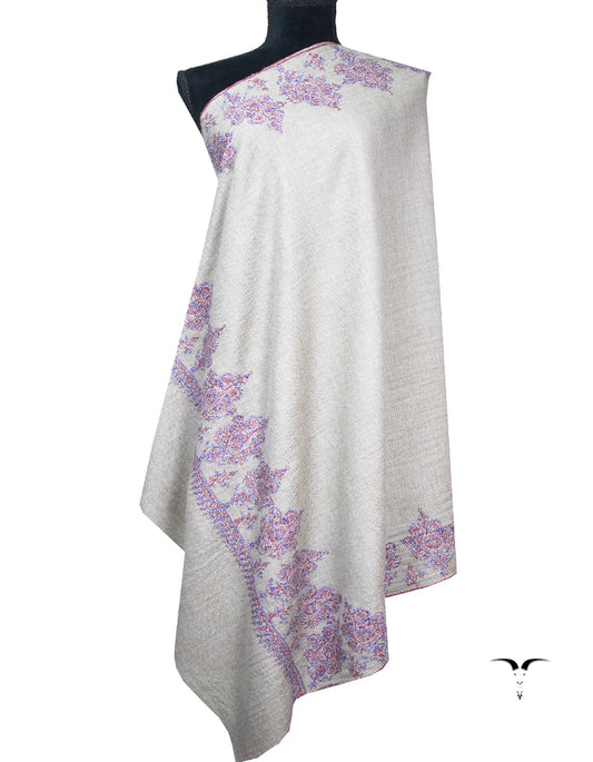 natural embroidery GI pashmina shawl 8770
