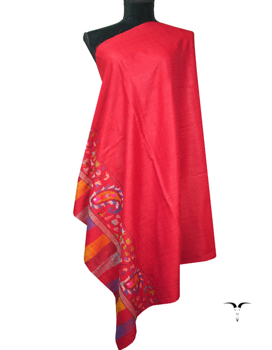 red kani palla pashmina shawl 8944