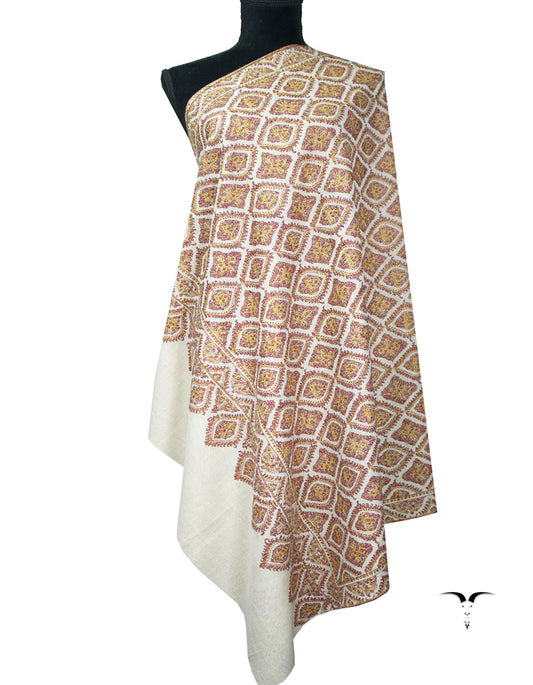 off-white jamma embroidery pashmina shawl 8973