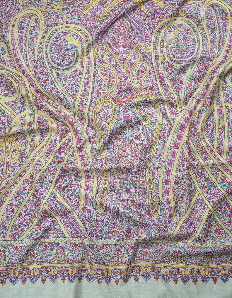 natural jamma embroidery pashmina shawl 8975