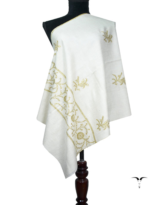 off-white butis embroidery pashmina stole 8984