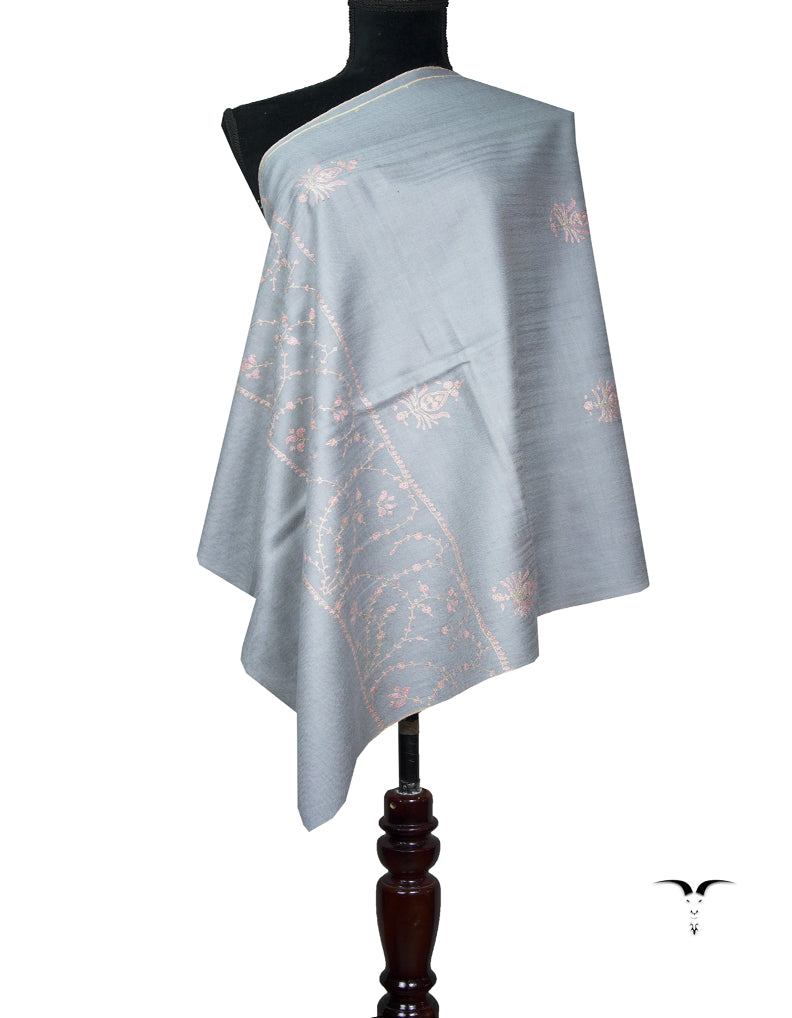 light african butis embroidery pashmina stole 8994