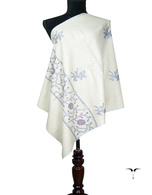 snow white butis embroidery pashmina stole 9001