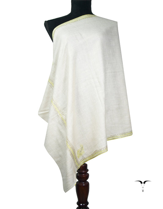 off-white tilla embroidery pashmina stole 9130