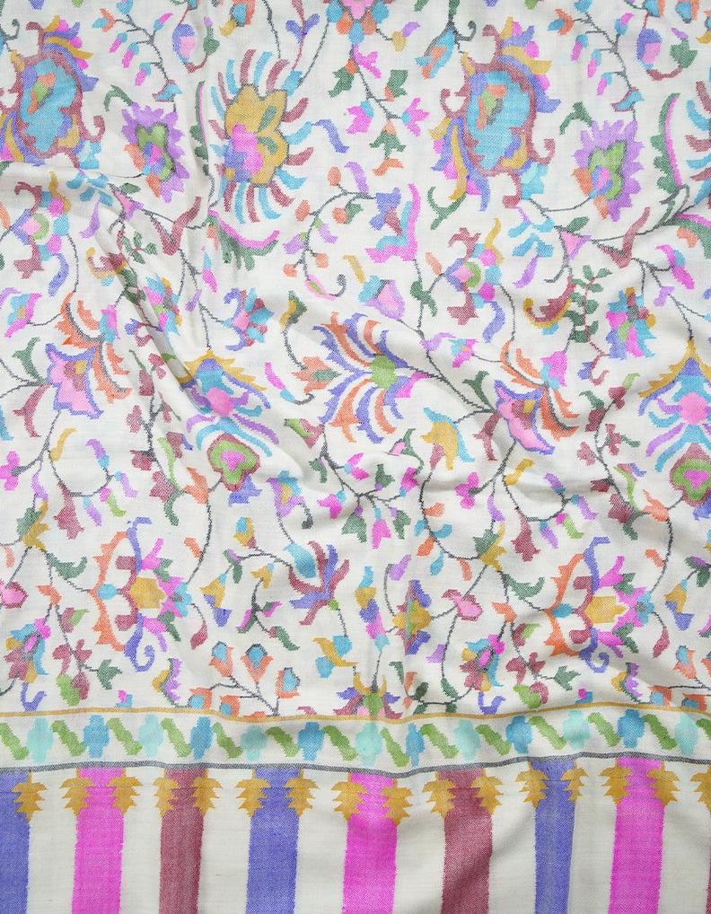 pure-white kanni jamma shawl 9143