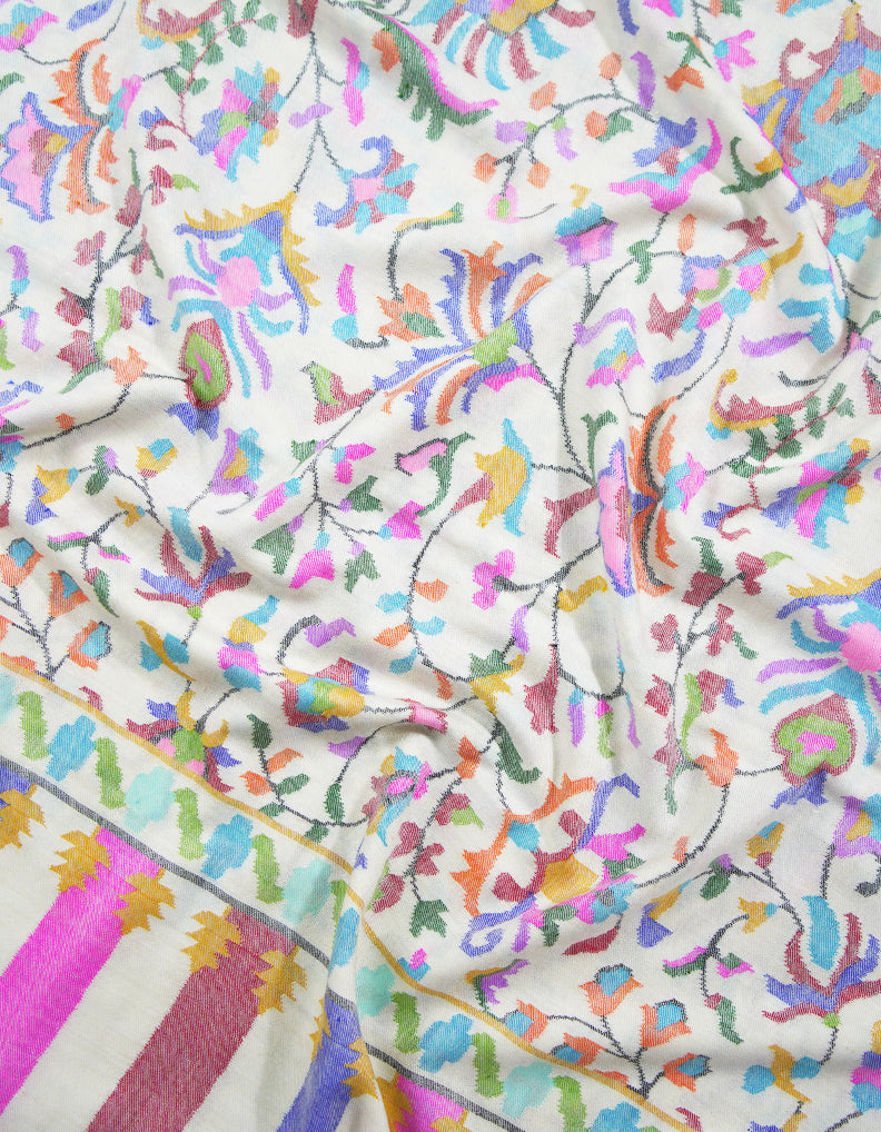 pure-white kanni jamma shawl 9143