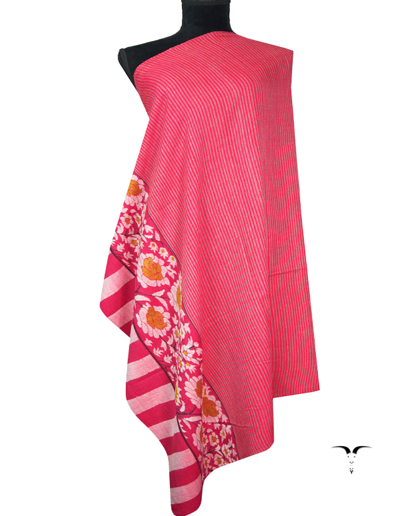 Raspberry kani palla pashmina shawl 9169