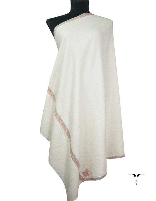 off-white embroidery pashmina shawl 9303
