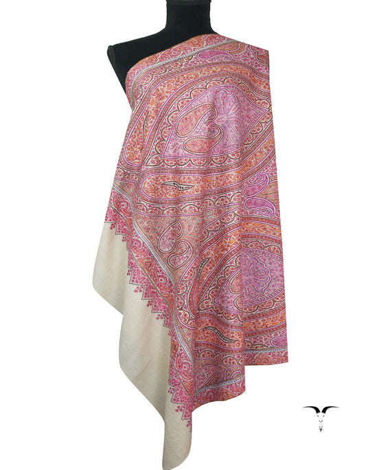 off-white jamma embroidery pashmina shawl 9327