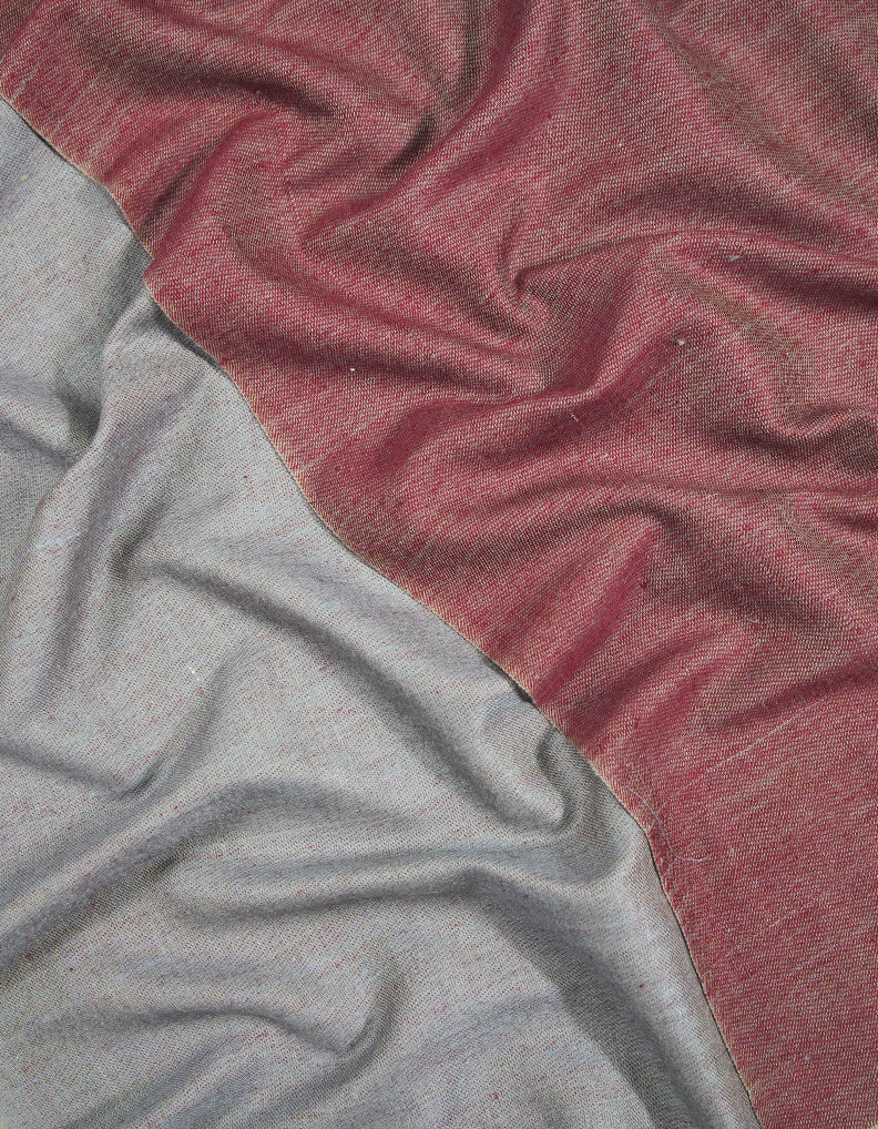 maroon reversible pashmina shawl 9349