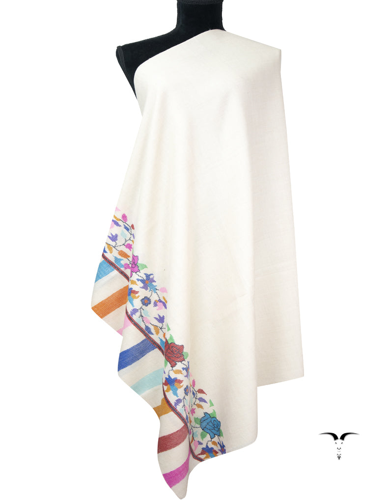 white kani palla shawl 9374