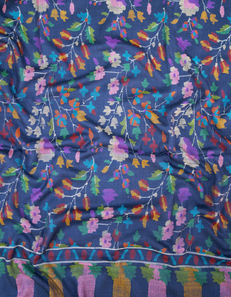 blue kani jamma shawl 9381