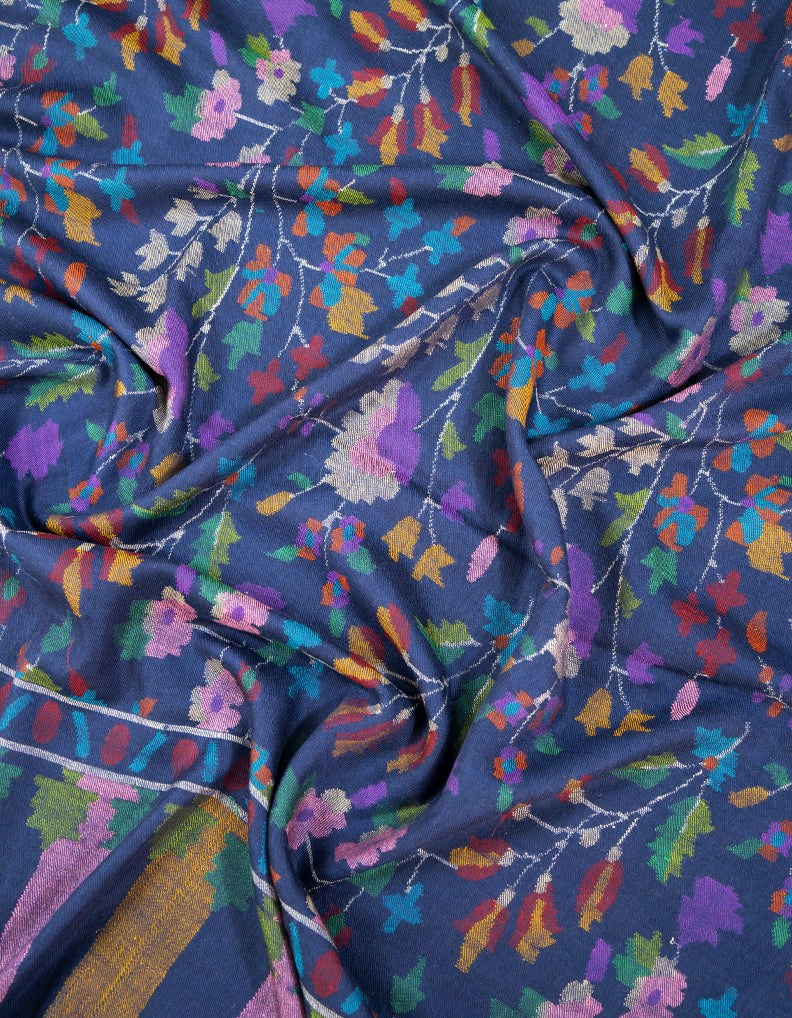 blue kani jamma shawl 9381