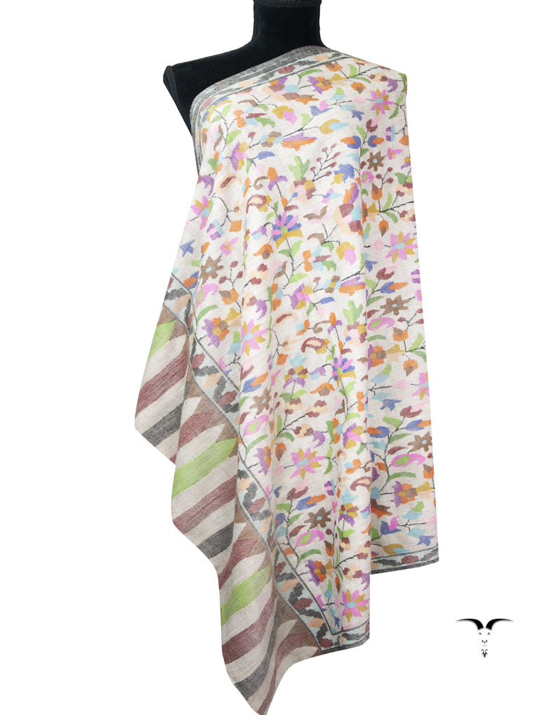 off white naturalish kani jamma shawl 9382