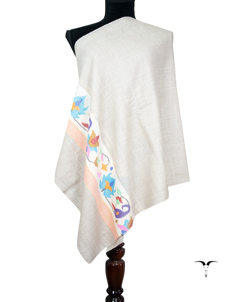 light natural kani stole 9430