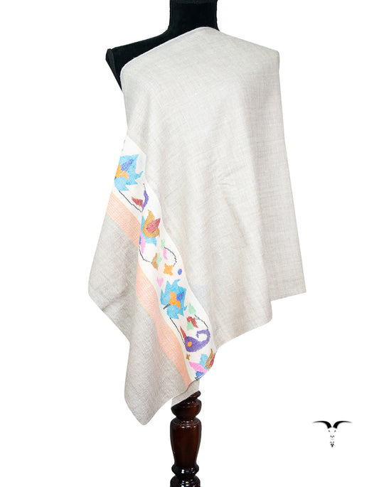 light natural kani stole 9430