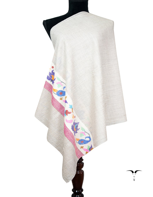 light natural kani stole 9432