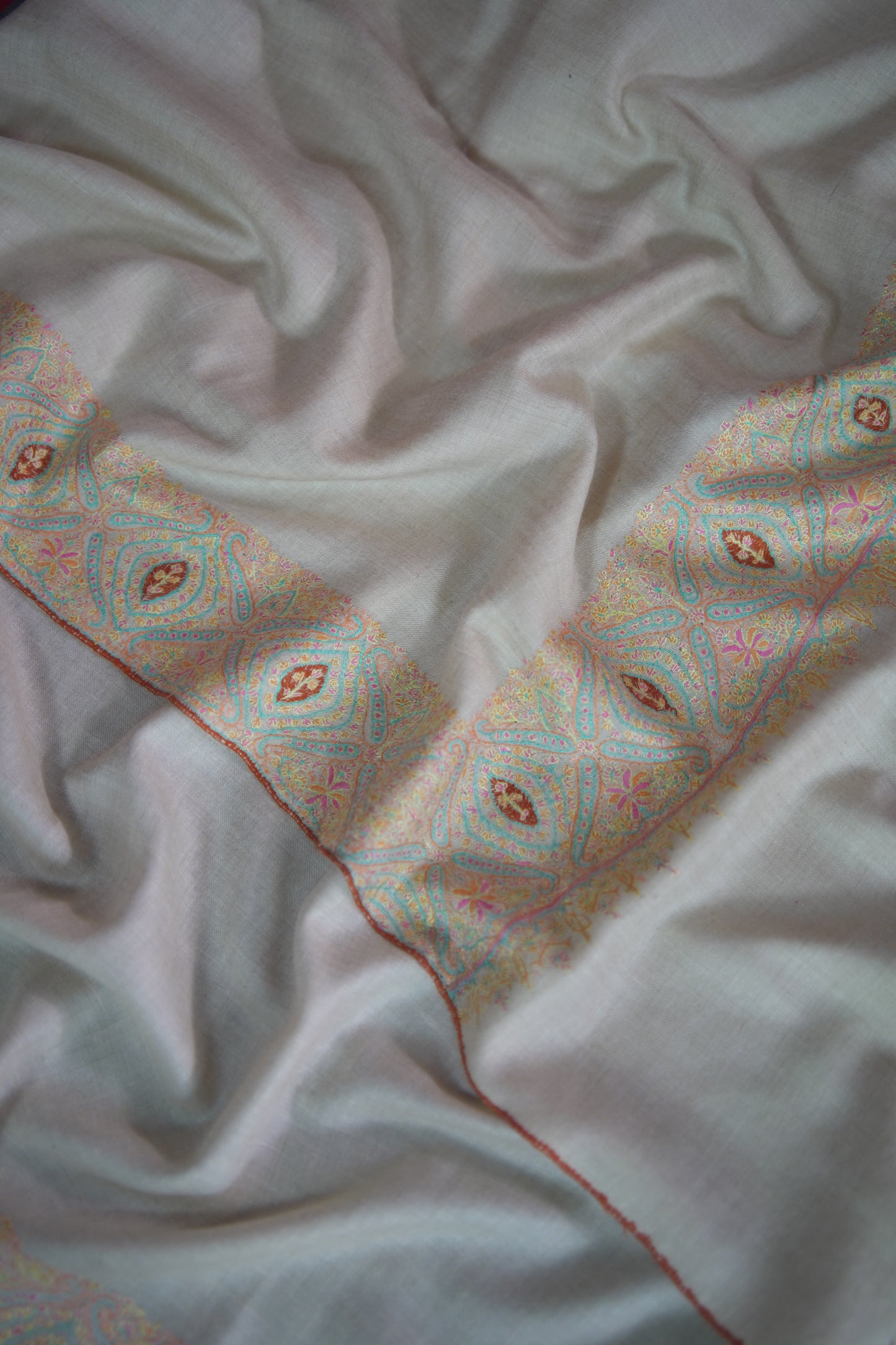 off-white GI embroidery pashmina shawl 9471