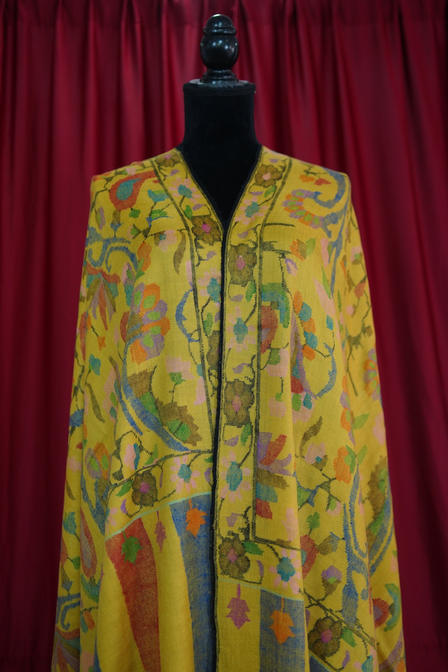 yellow GI kani jamma pashmina shawl 9502