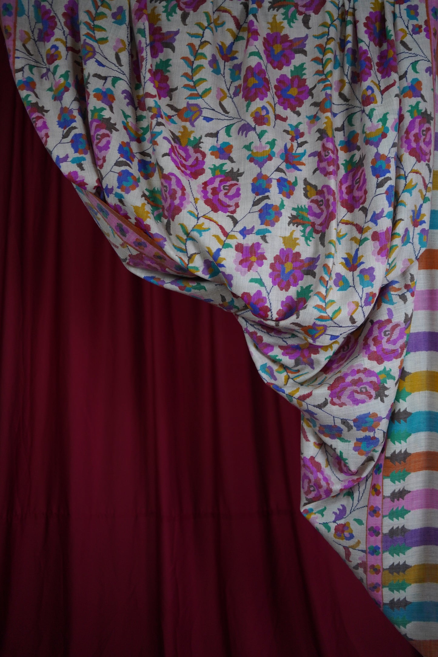 light natural gulabdaar XL kani jamma shawl 9505