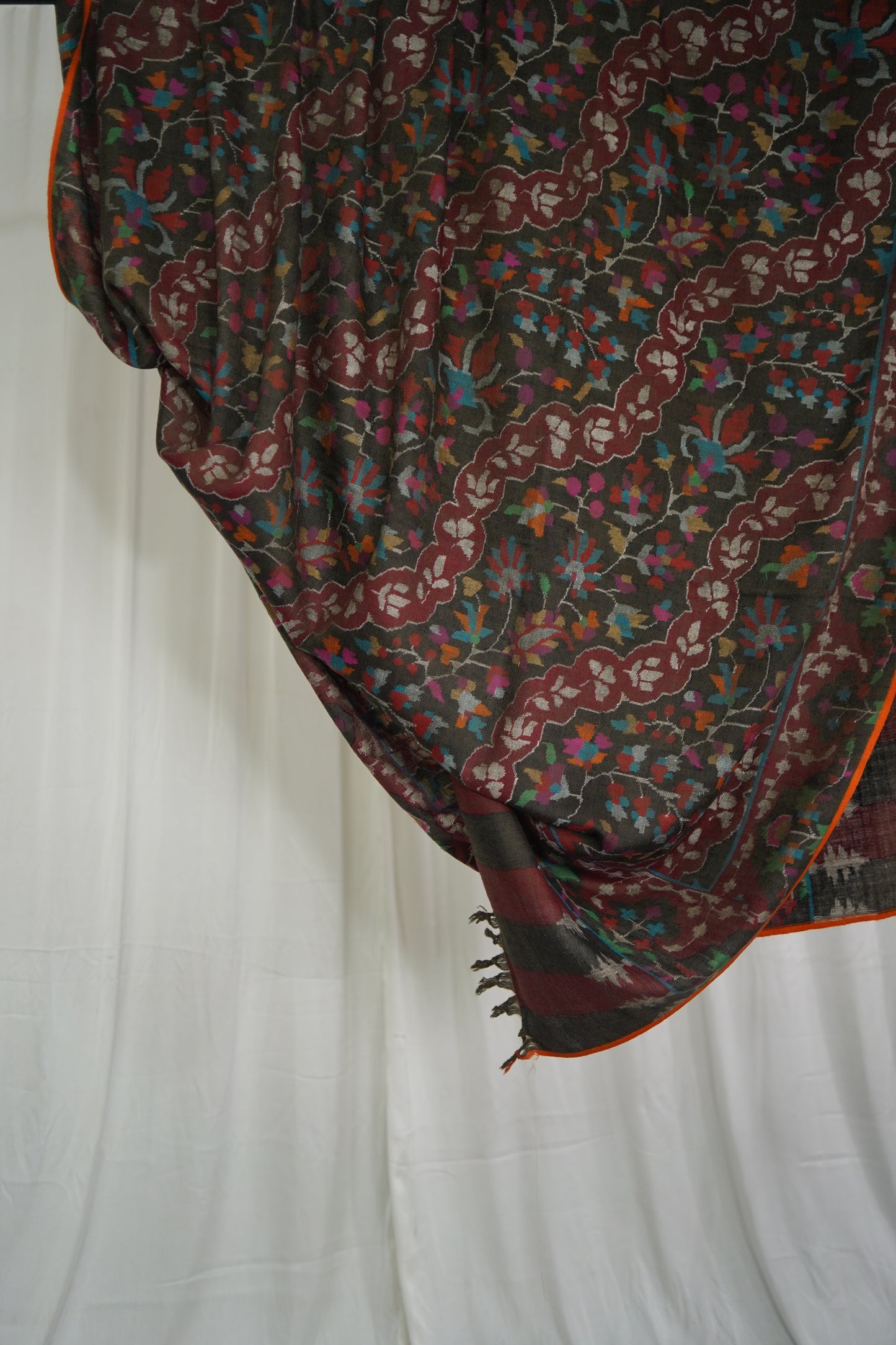 smokey black XL GI kani jamma pashmina shawl 9508