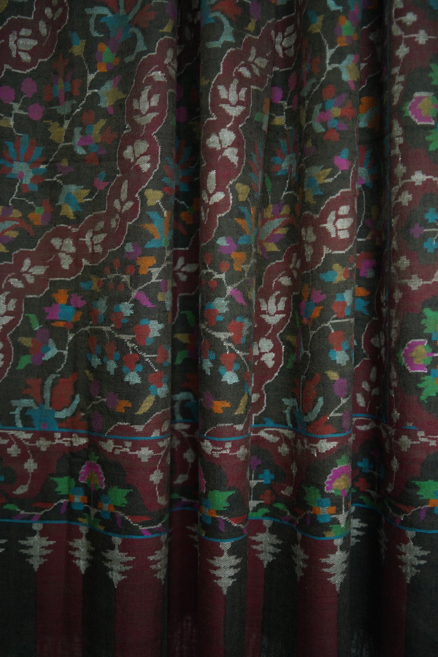 smokey black XL GI kani jamma pashmina shawl 9508