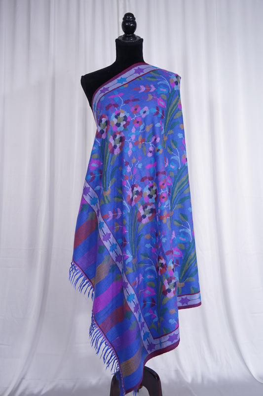 Blue kani jamma shawl 9509