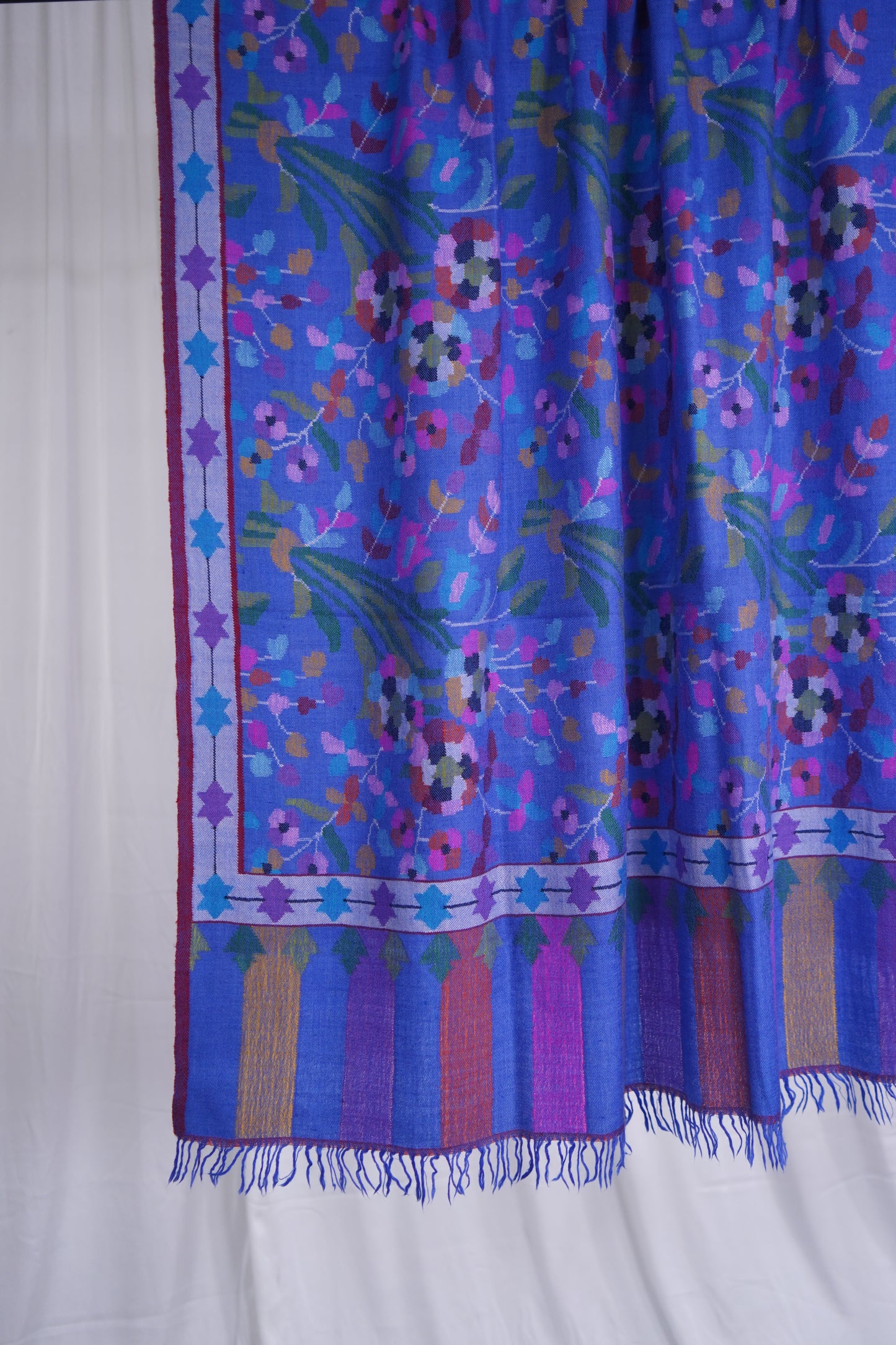 Blue kani jamma shawl 9509