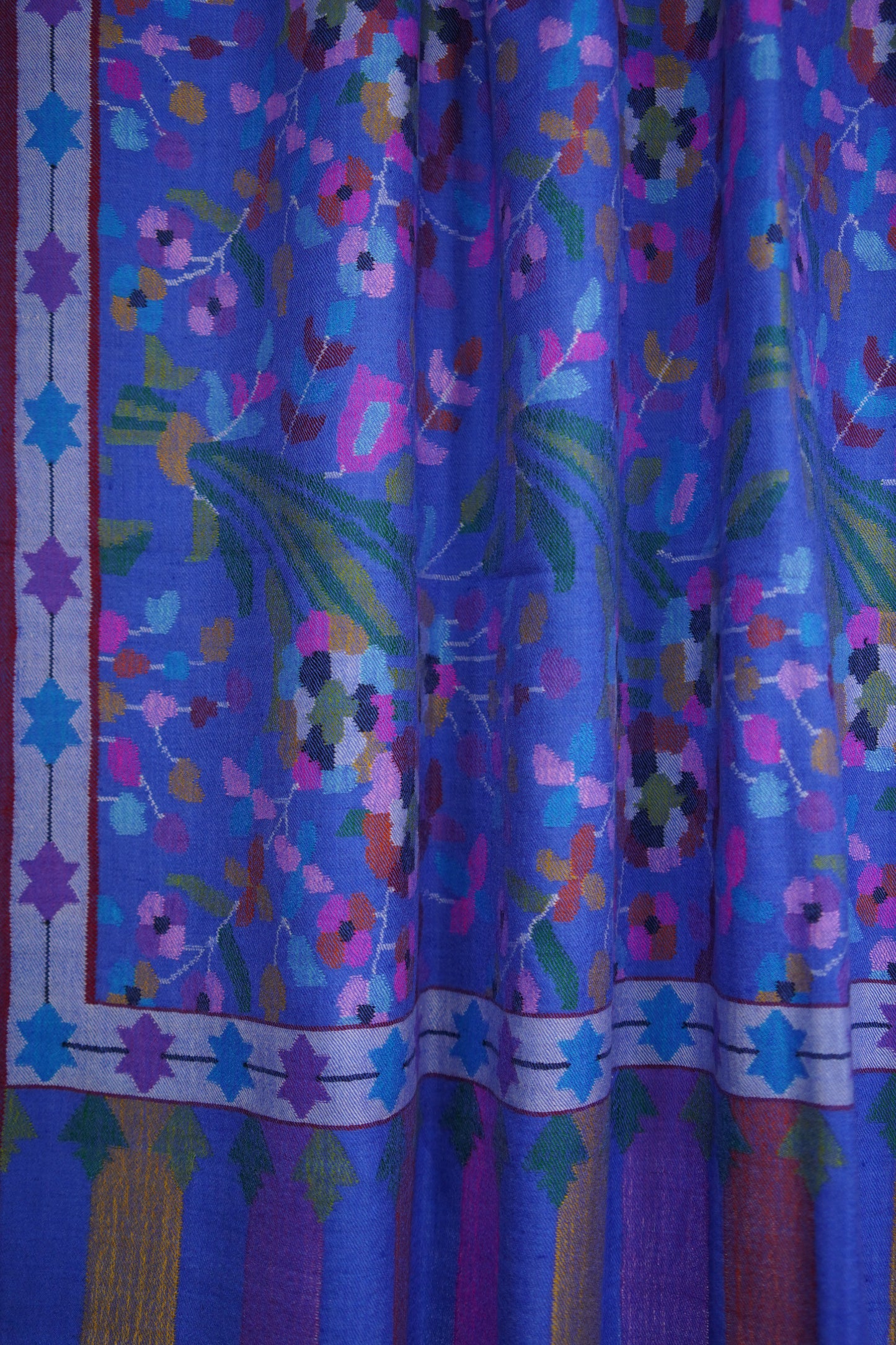 Blue kani jamma shawl 9509