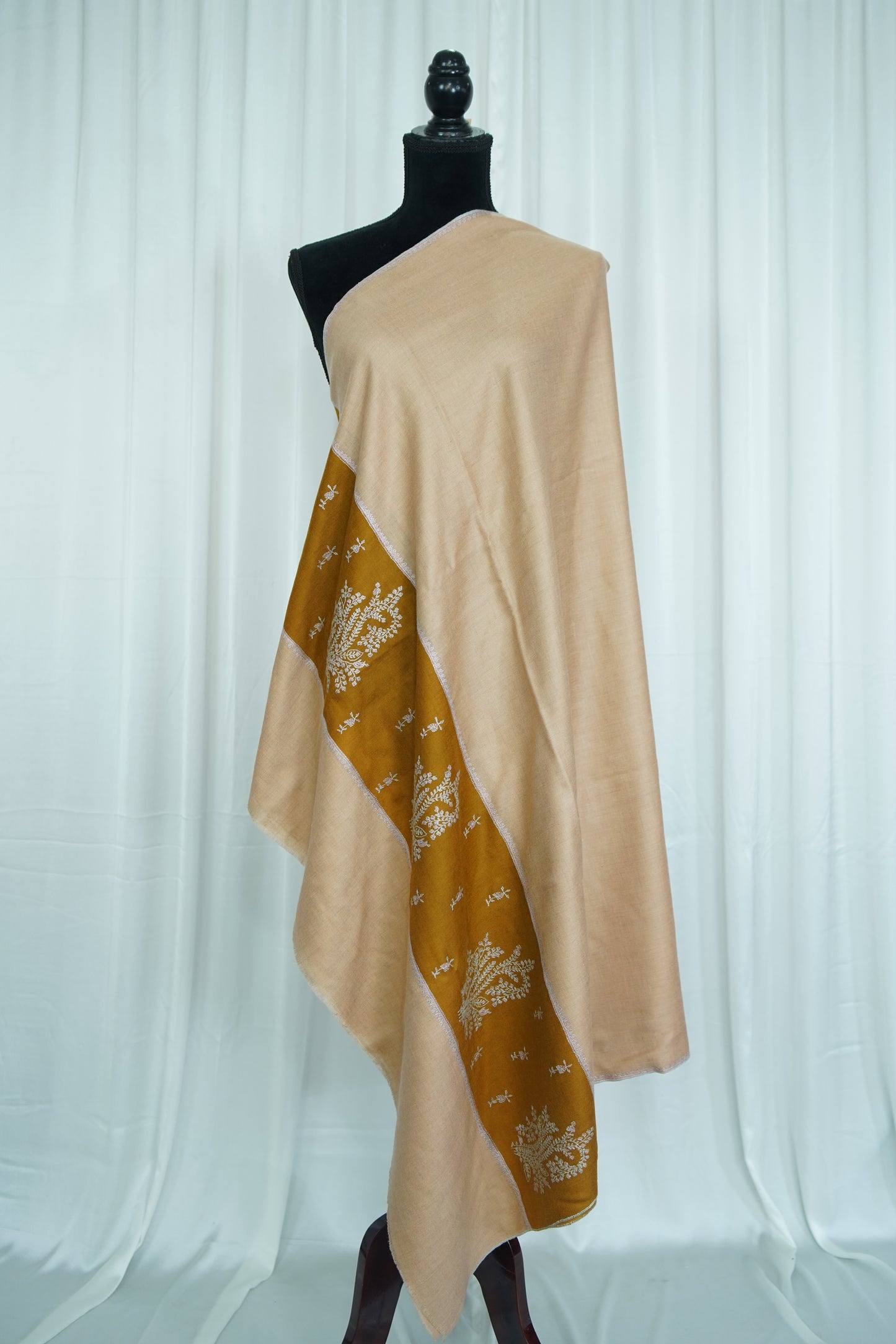 Pine embroidery pashmina shawl 9516