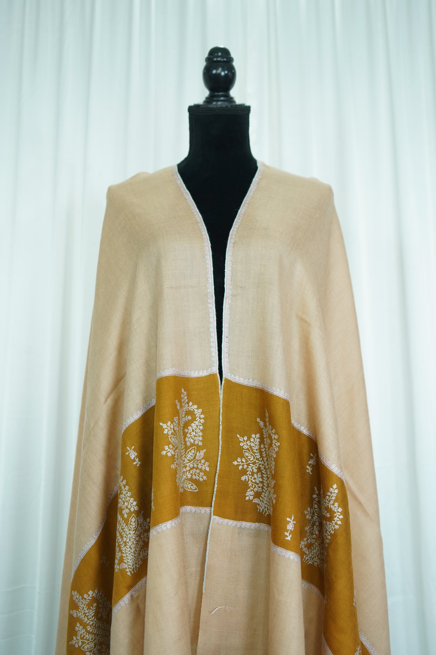 Pine embroidery pashmina shawl 9516