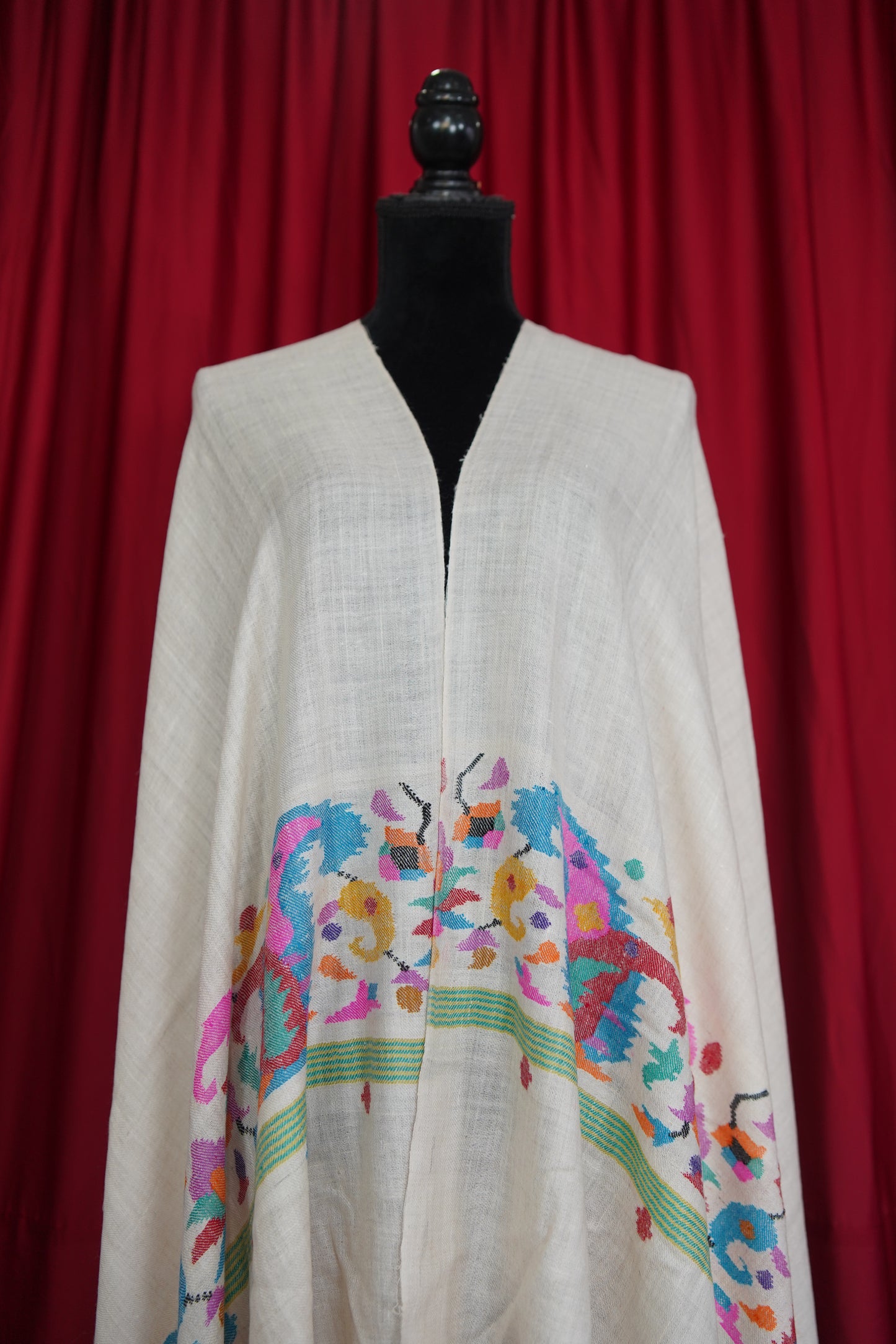 White kani palla shawl 9518