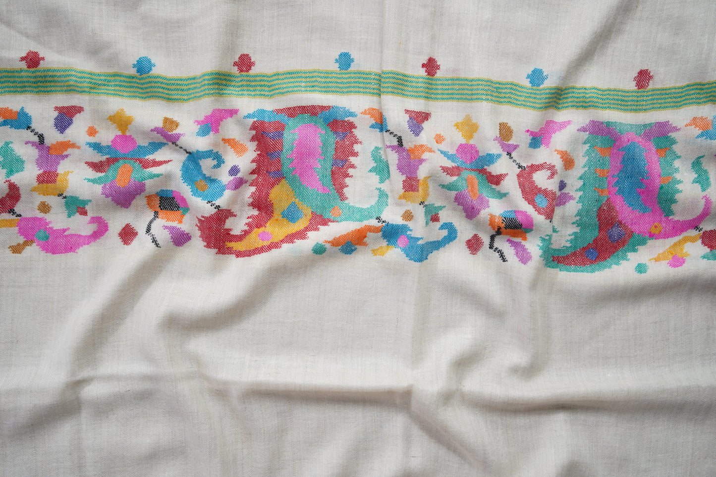 White kani palla shawl 9518