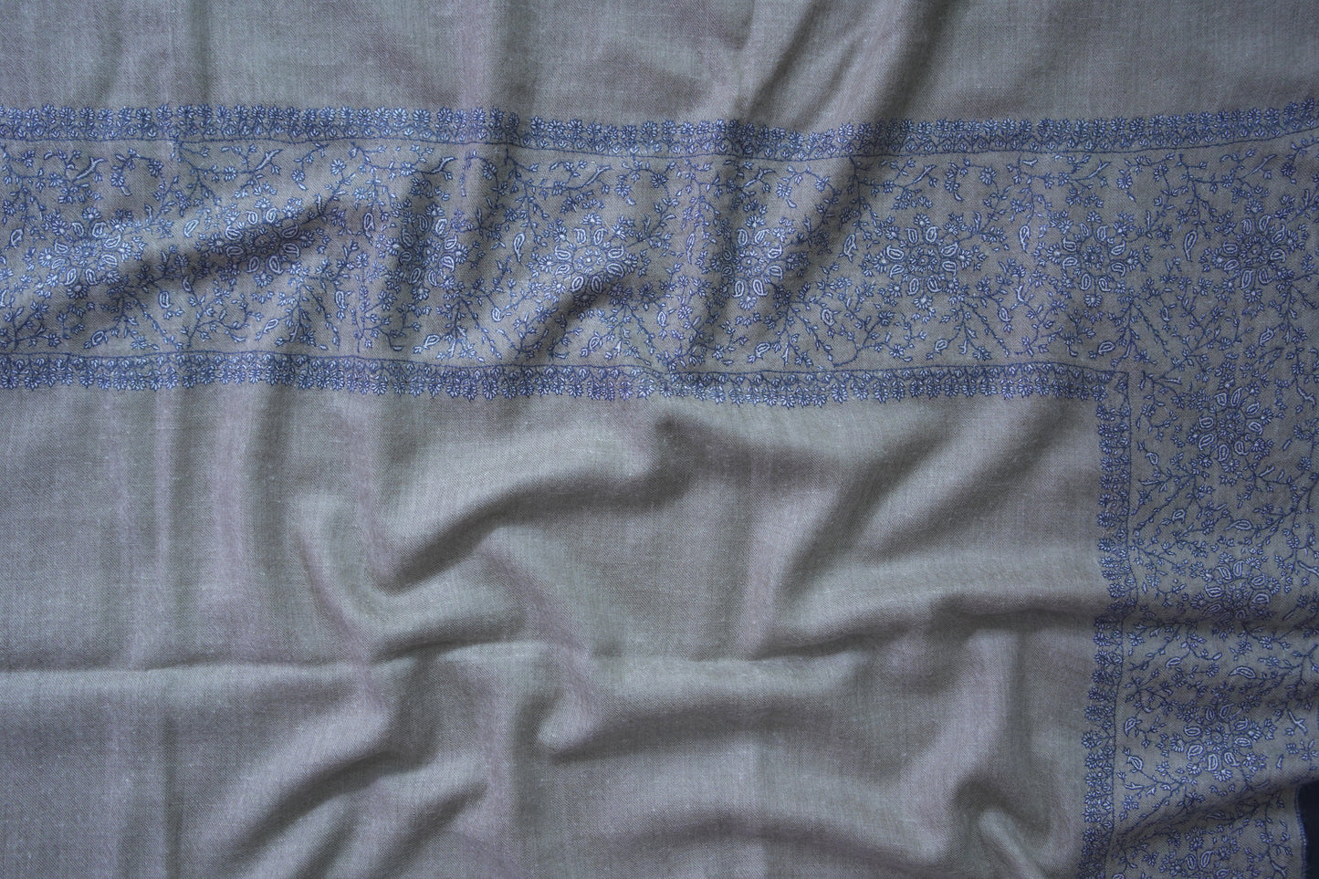 natural GI embroidery pashmina shawl 9521