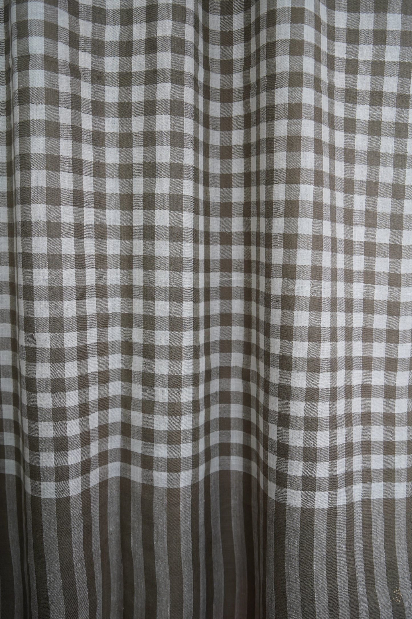 natural and white checked XL pashmina shawl 9530