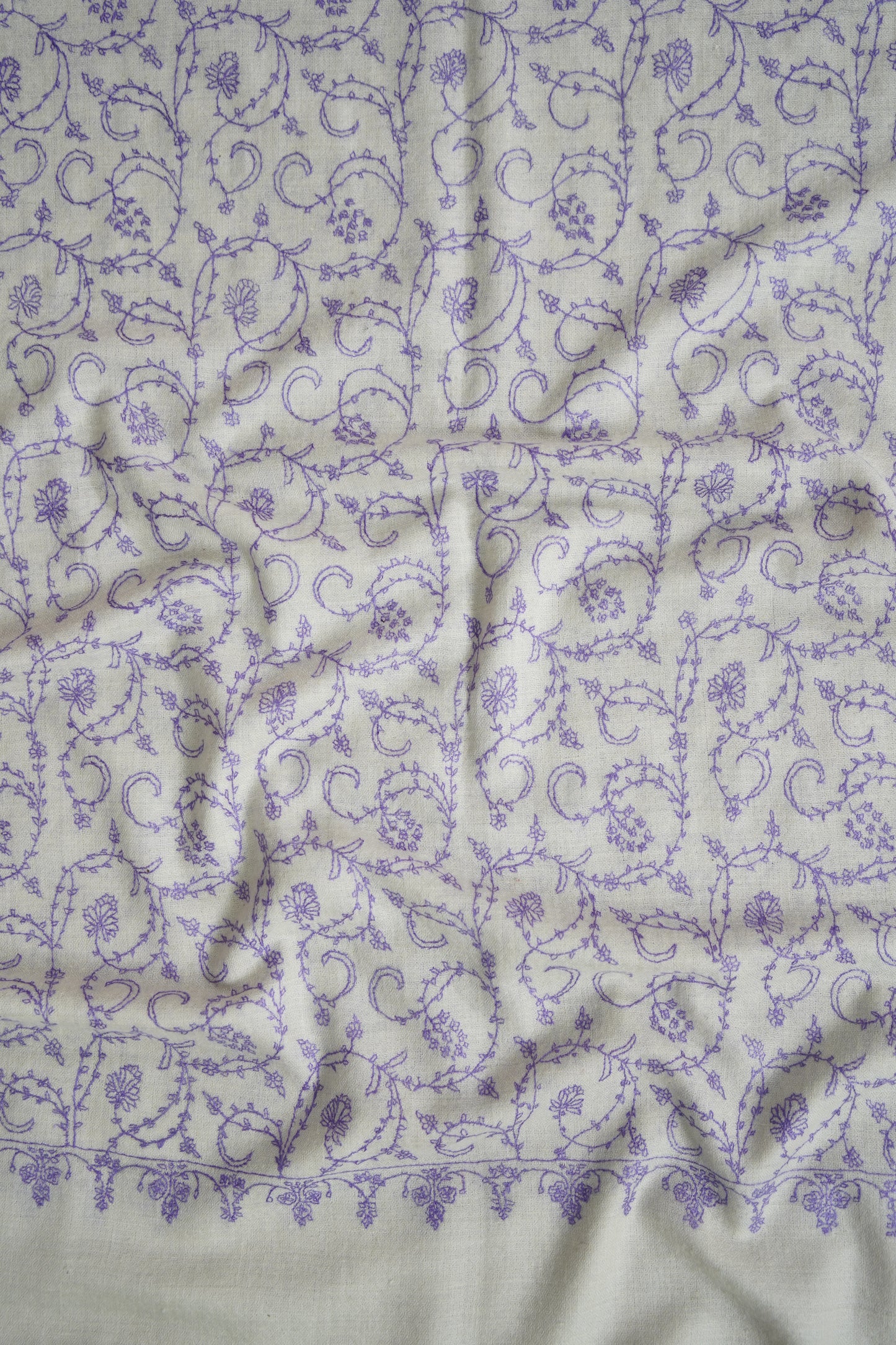 off-white GI jaali embroidery pashmina stole 9555