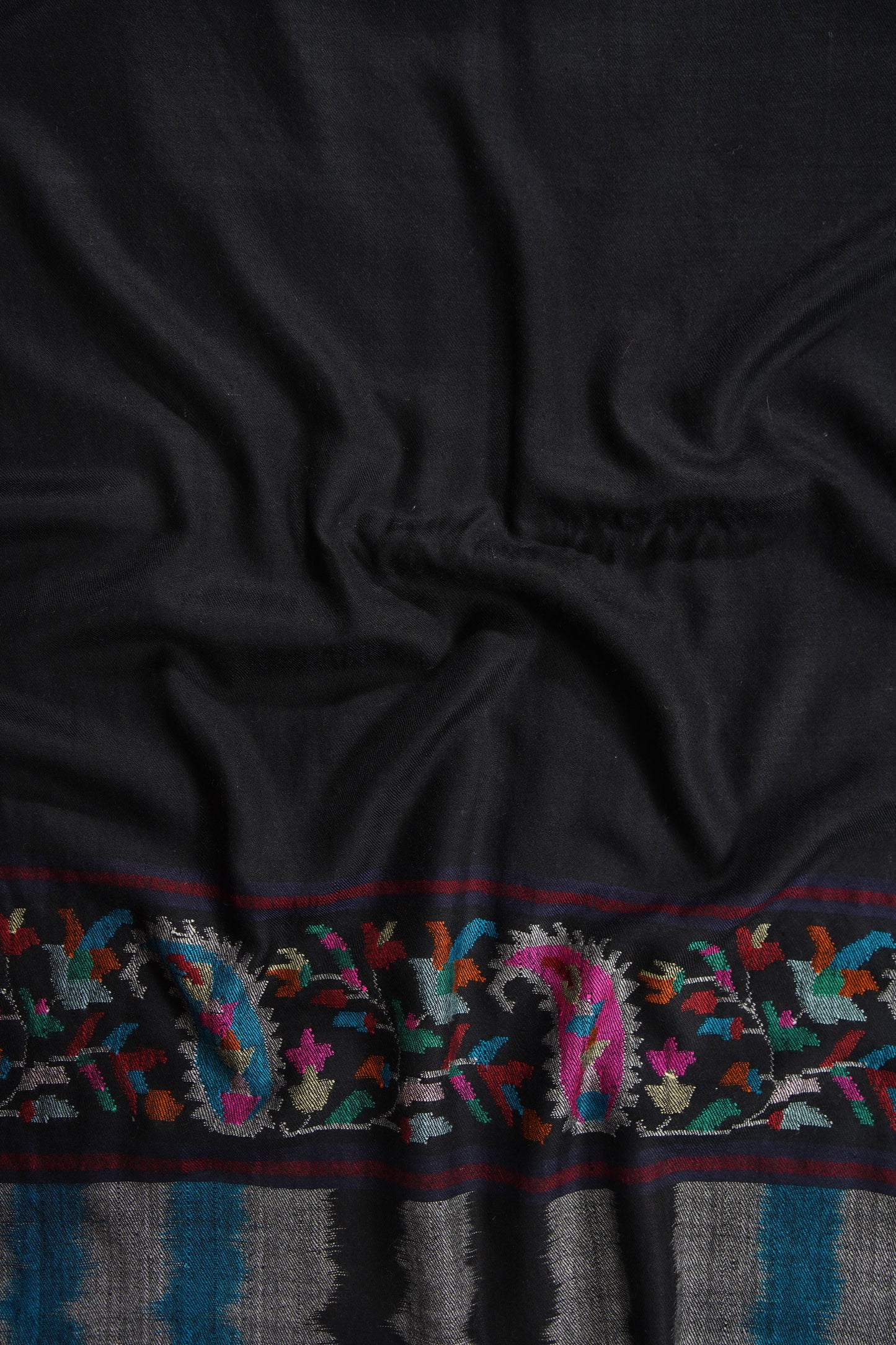 black kani palla stole 9583