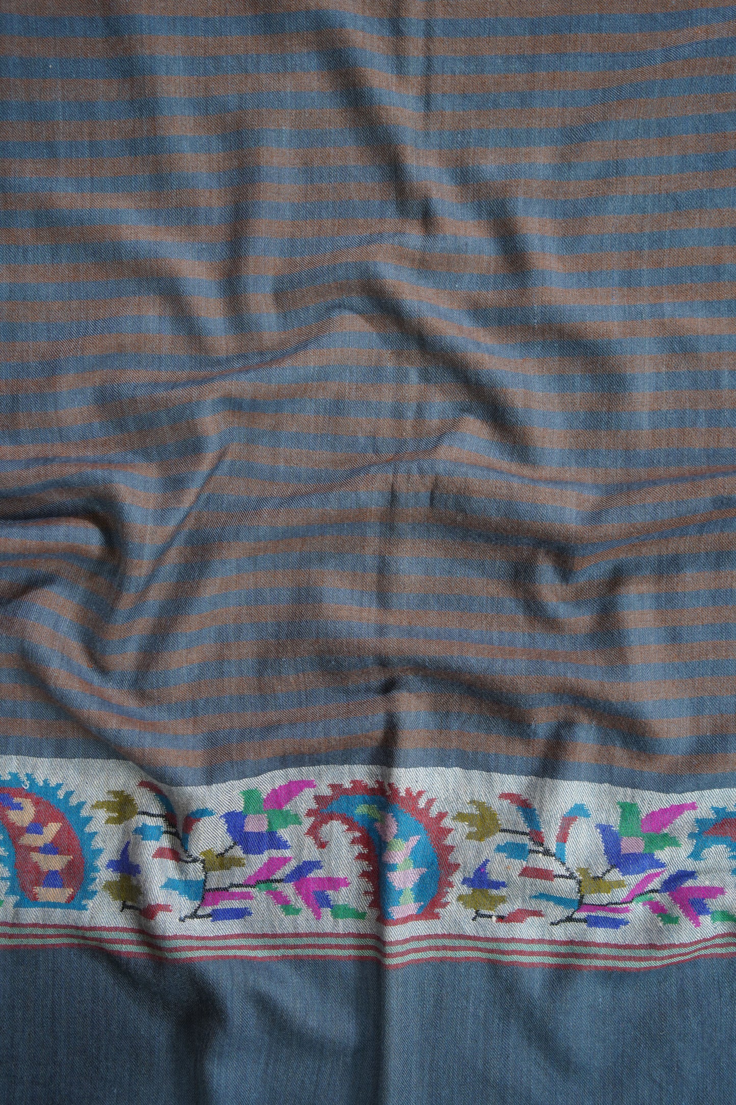 oxford blue kani palla stole 9584