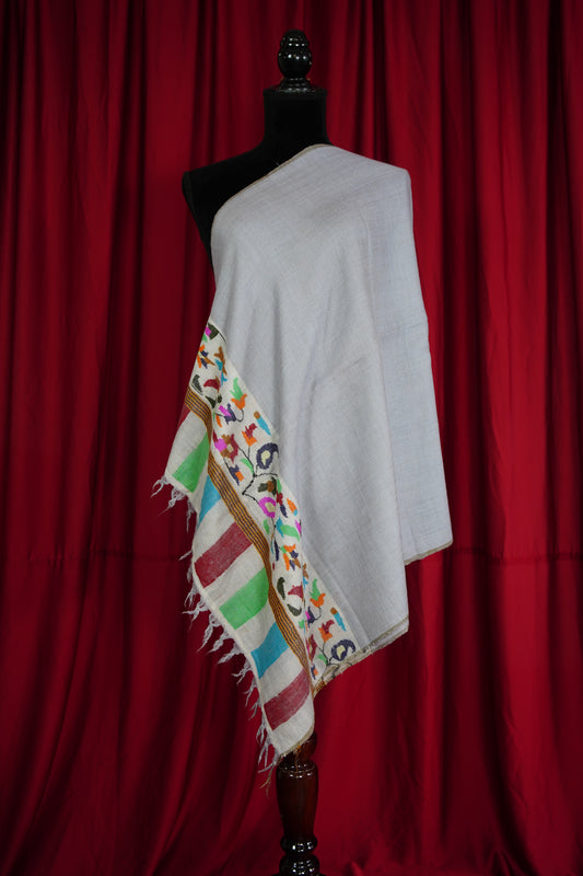 ice blue GI kani palla stole 9590