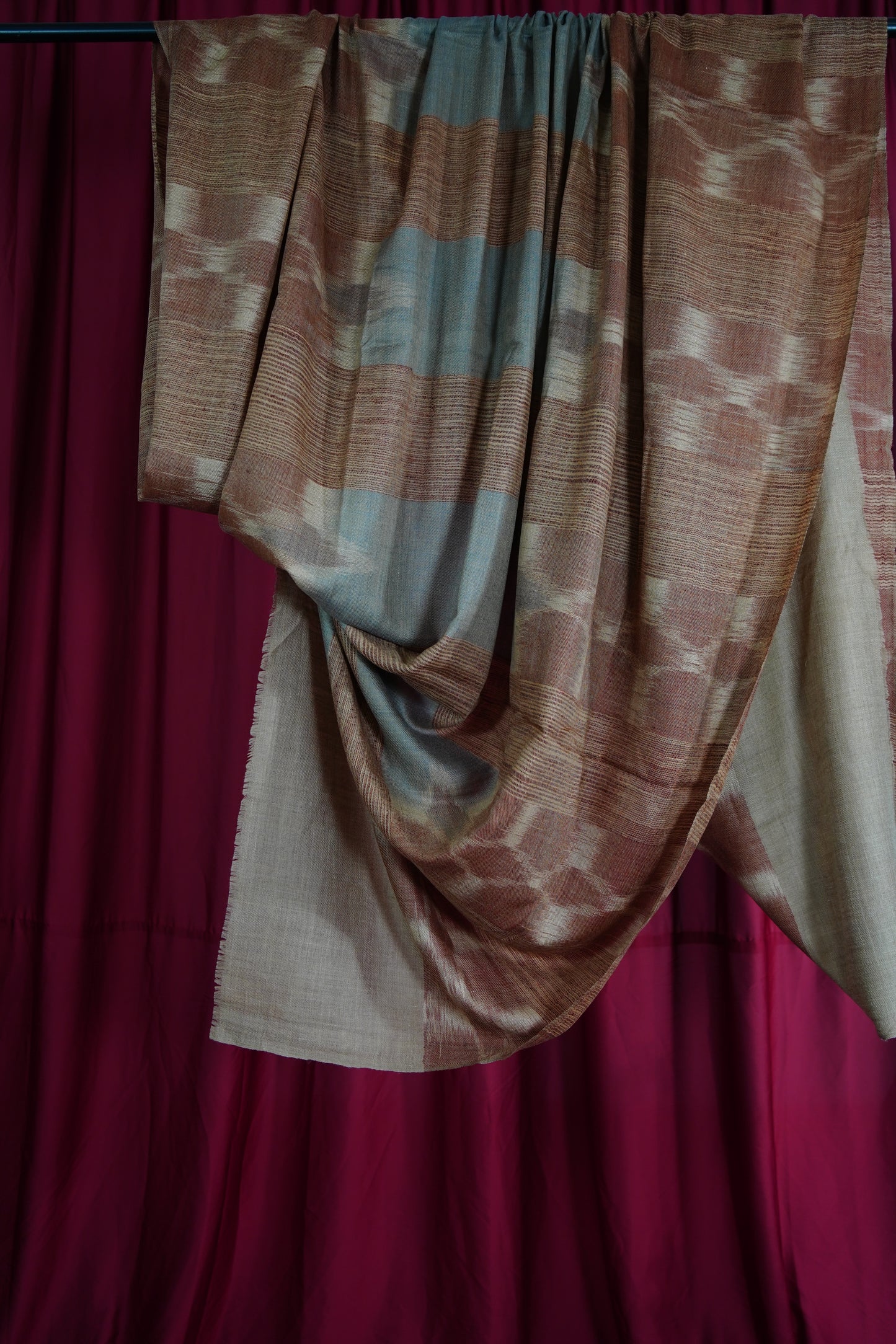 natural and brown XL ekat pashmina shawl 9594