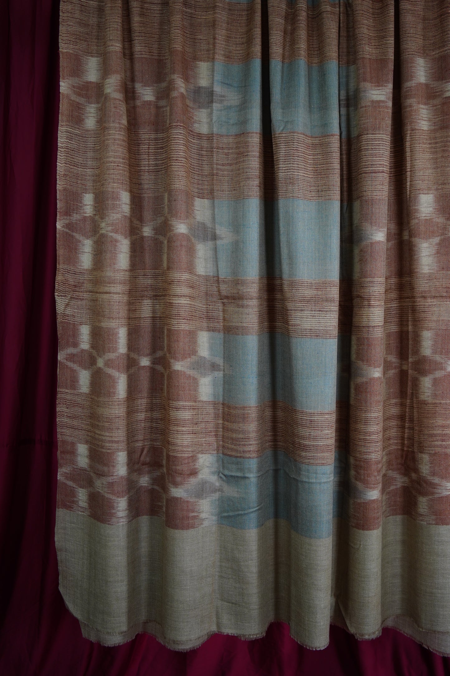 natural and brown XL ekat pashmina shawl 9594