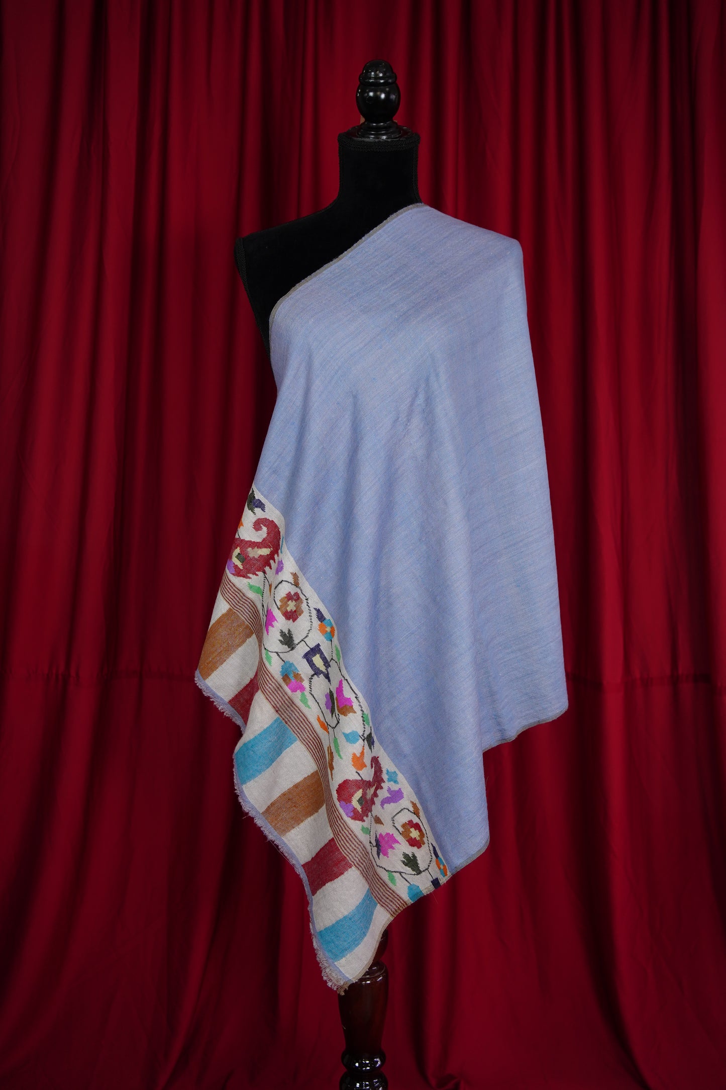 blue GI kani palla stole 9602