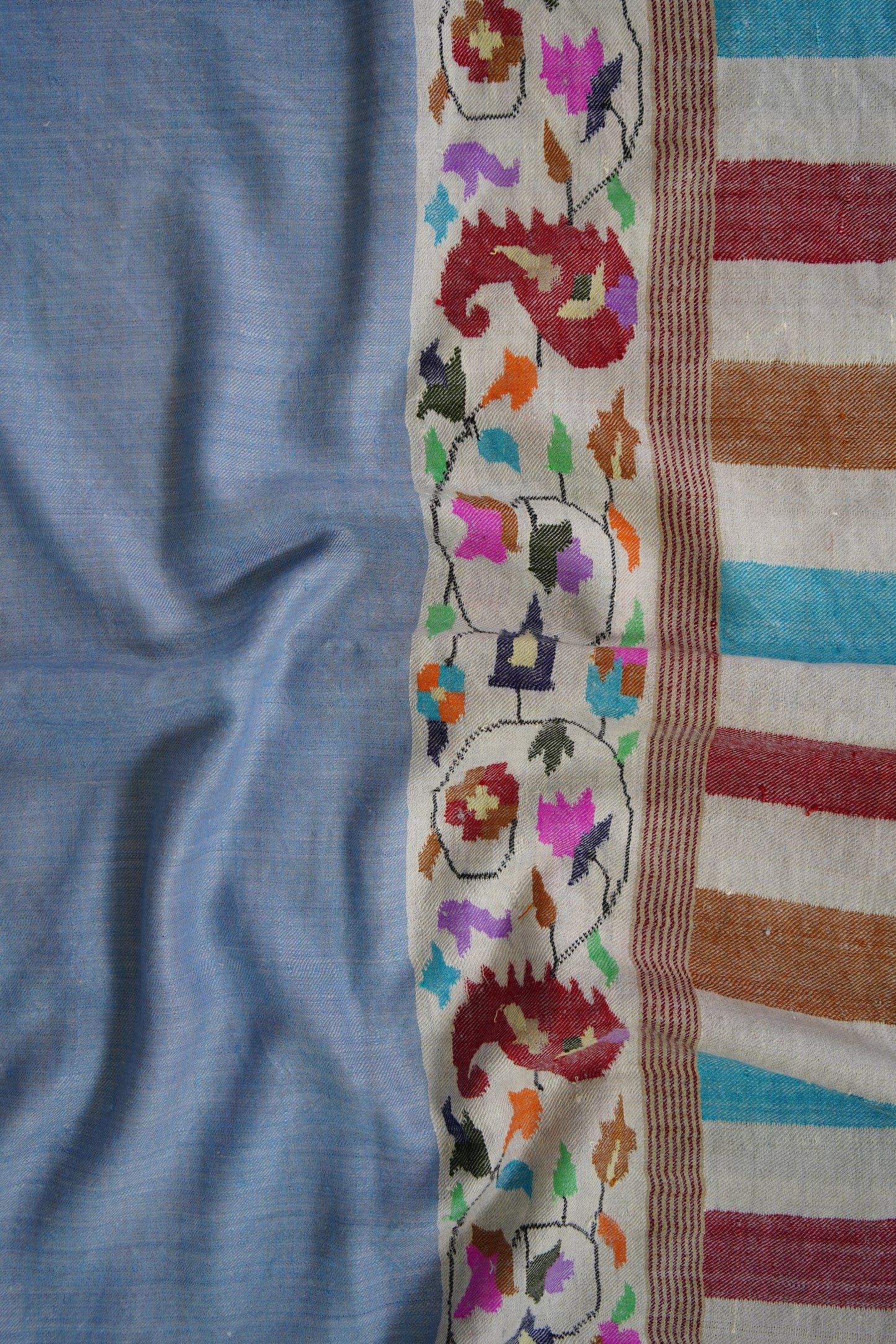 blue GI kani palla stole 9602