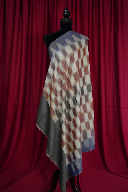 multi-coloured ekat design shawl 9603