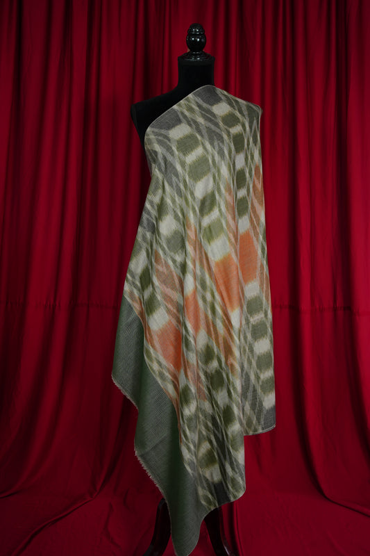 multi-coloured ekat design shawl 9604