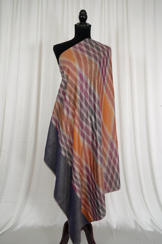 multi-coloured ekat design shawl 9605