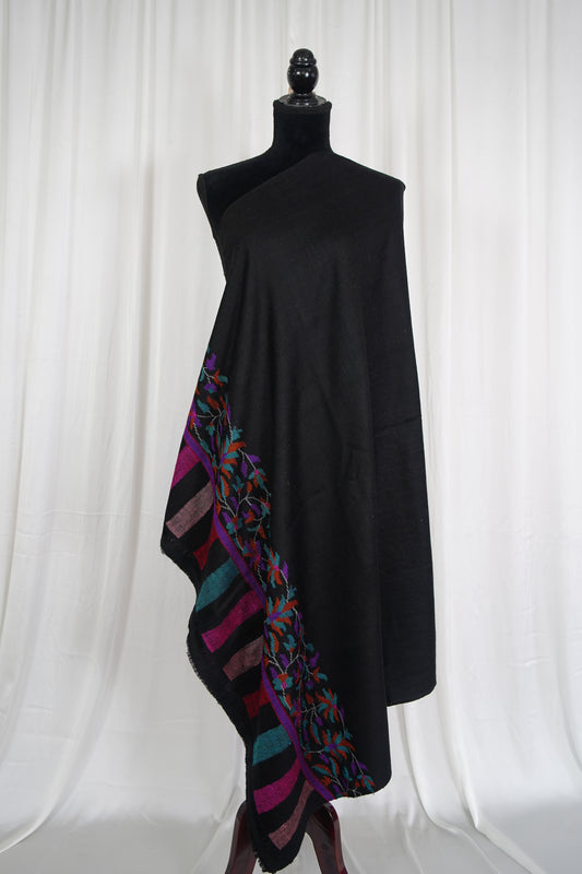 jet black kani palla shawl 9607