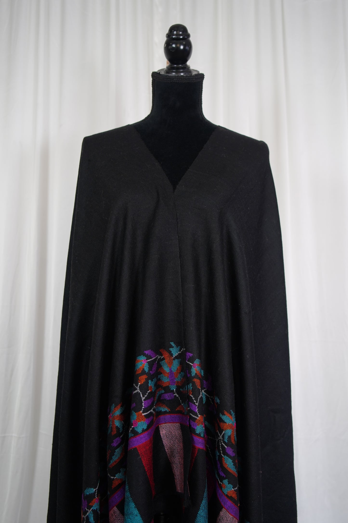 jet black kani palla shawl 9607
