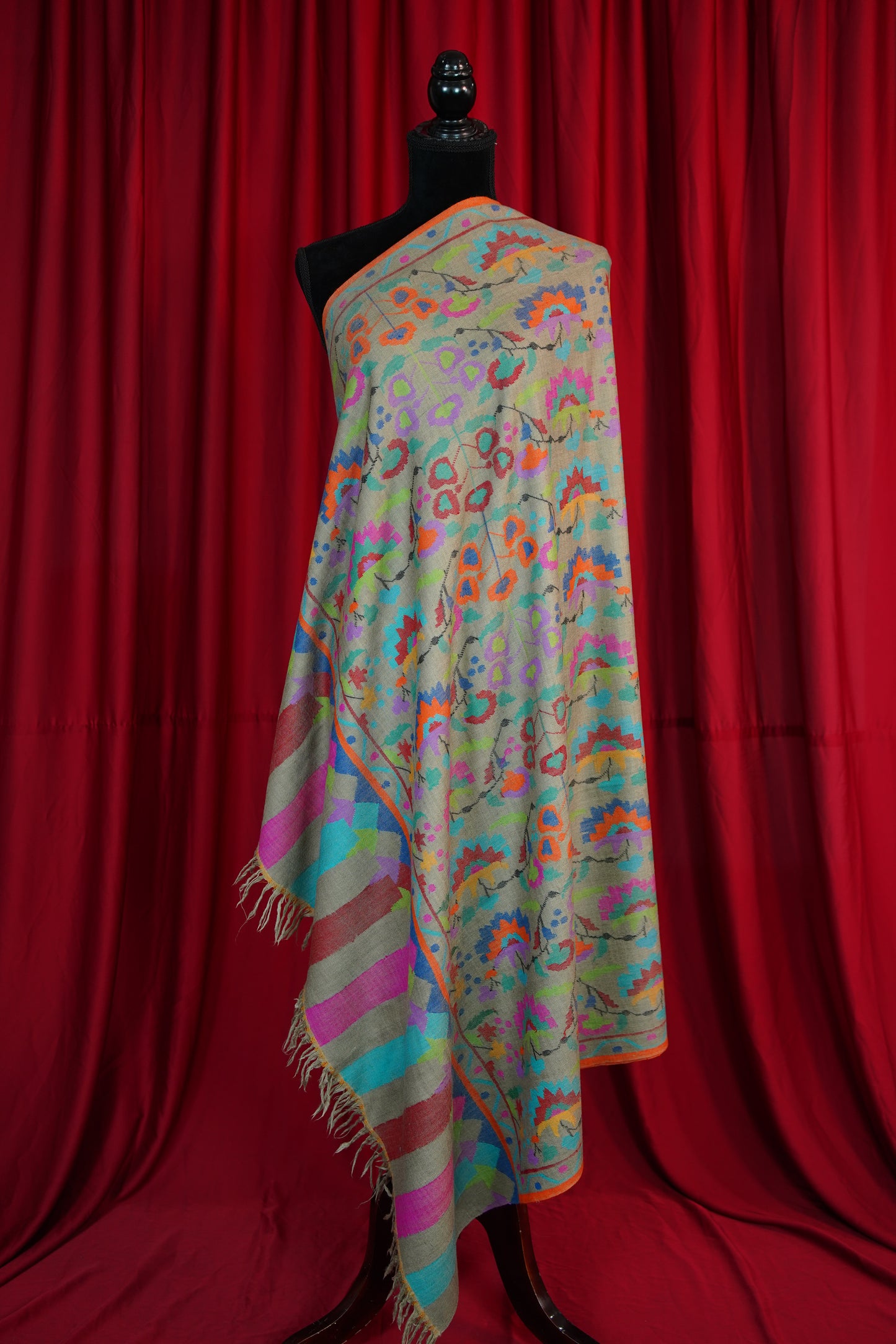 Natural kani jamma shawl 9615